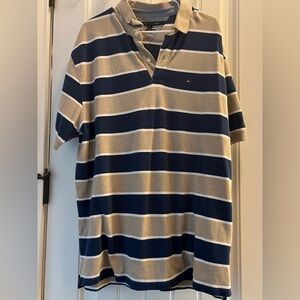 Tommy Hilfiger Black and Gray Classic Fit Shirt